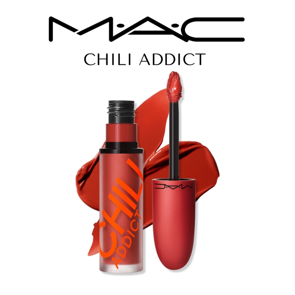 New!! 💄 MAC - Retro Matte Liquid Lip Color 0.17 OZ - CHILI ADDICT 135 - Picture 3 of 3